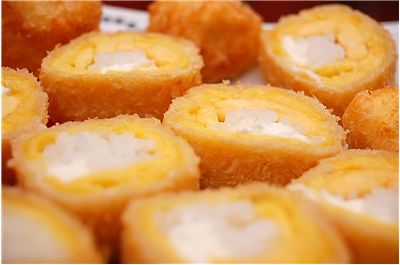 Picture Of Breaded Banana Sushi Rolls